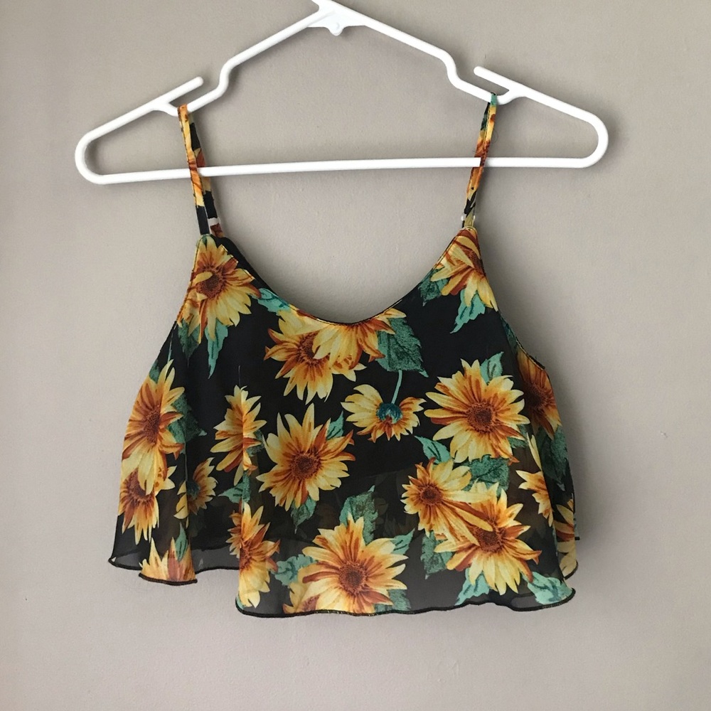 ocean drive sunflower top
